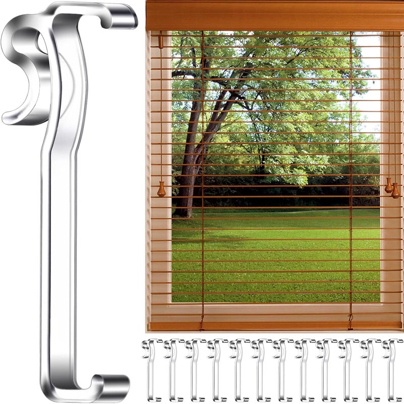 lofrcin 3 Inch Clear Plastic Valance Clips for Horizontal Blind Valance (12 PCS) - Image 1